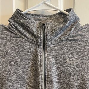 Nike Running Heathered Gray Zip-Up Jacket